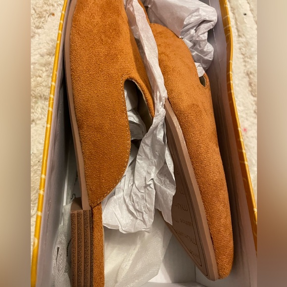 Musshoe Burnt Orange Suede Mules Women's Size 8.5 - Picture 8 of 8